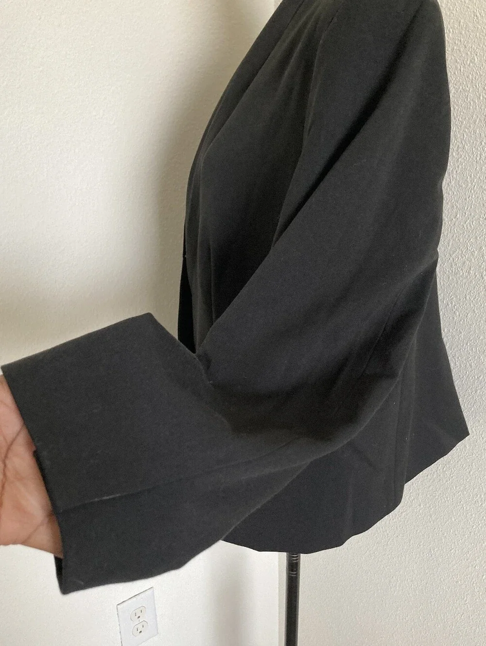 J. Crew Black Open-Front Blazer